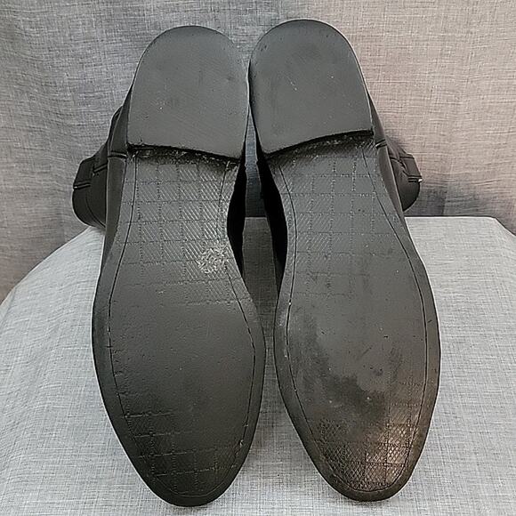 Justin Jackson Black Leather Cowboy Boots round to 3133 Men's sz 9.5EE WIDE - Picture 11 of 11